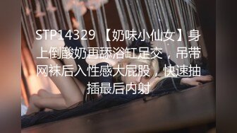 STP14329 【奶味小仙女】身上倒酸奶再舔浴缸足交，吊带网袜后入性感大屁股，快速抽插最后内射