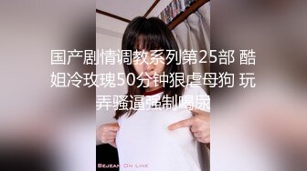 国产剧情调教系列第25部 酷姐冷玫瑰50分钟狠虐母狗 玩弄骚逼强制喝尿